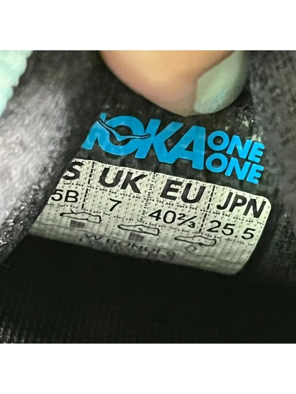 Hoka One One Bondi 9 Womens Size 8.5 Blue Pink Athletic Running Shoes Sneakers